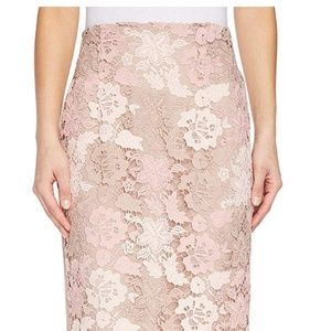 Calvin Klein Neutral Pencil Skirt with pink & tan